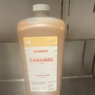 Dunkin' Caramel Swirl Syrup with Pump