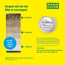 Fits MANN FILTER CU 3955 FILTER, INTERIOR AIR   ?UK Stock?
