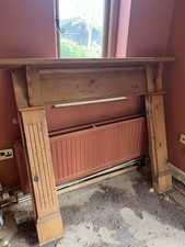 Vintage wood fireplace surround used