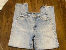 Vintage Lee Riders High Waisted Mom Jeans Size 10M Blue Light Wash Y2K 2002