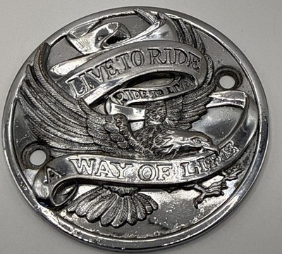 Vintage HARLEY DAVIDSON LIVE TO RIDE RIDE TO LIVE WAY OF LIFE Points Cover