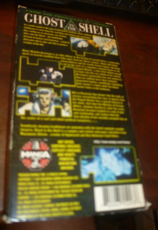 GHOST IN THE SHELL (Manga Video, 1996) English Dubbed ANIME VHS TAPE [Not Rated] - Image 4 of 4