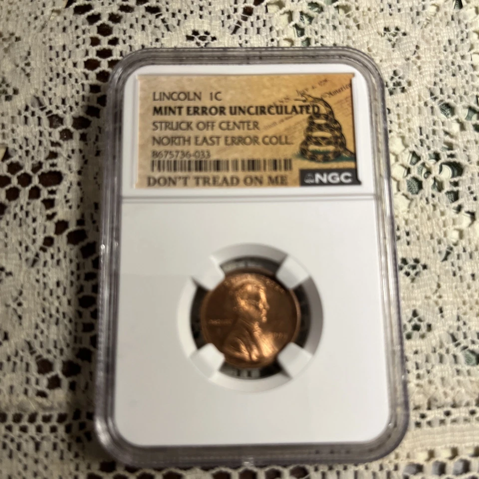 Lincoln 1998 1C Mint Error Uncirculated Broadstruck NGC Verified - Image 2 of 4