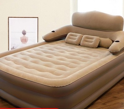 Queen Inflatable Sofa Bed Blow Up Camping Air Couch Portable with Pump NEW