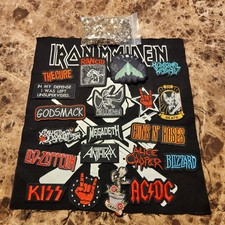 lot of rock iron on patches brand new