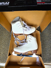 Graf Bolero White Figure Skates Size 36 uk 3.5 Leather Soft Flex