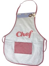 Child's Red Chef Play Apron Costume Accessory Set