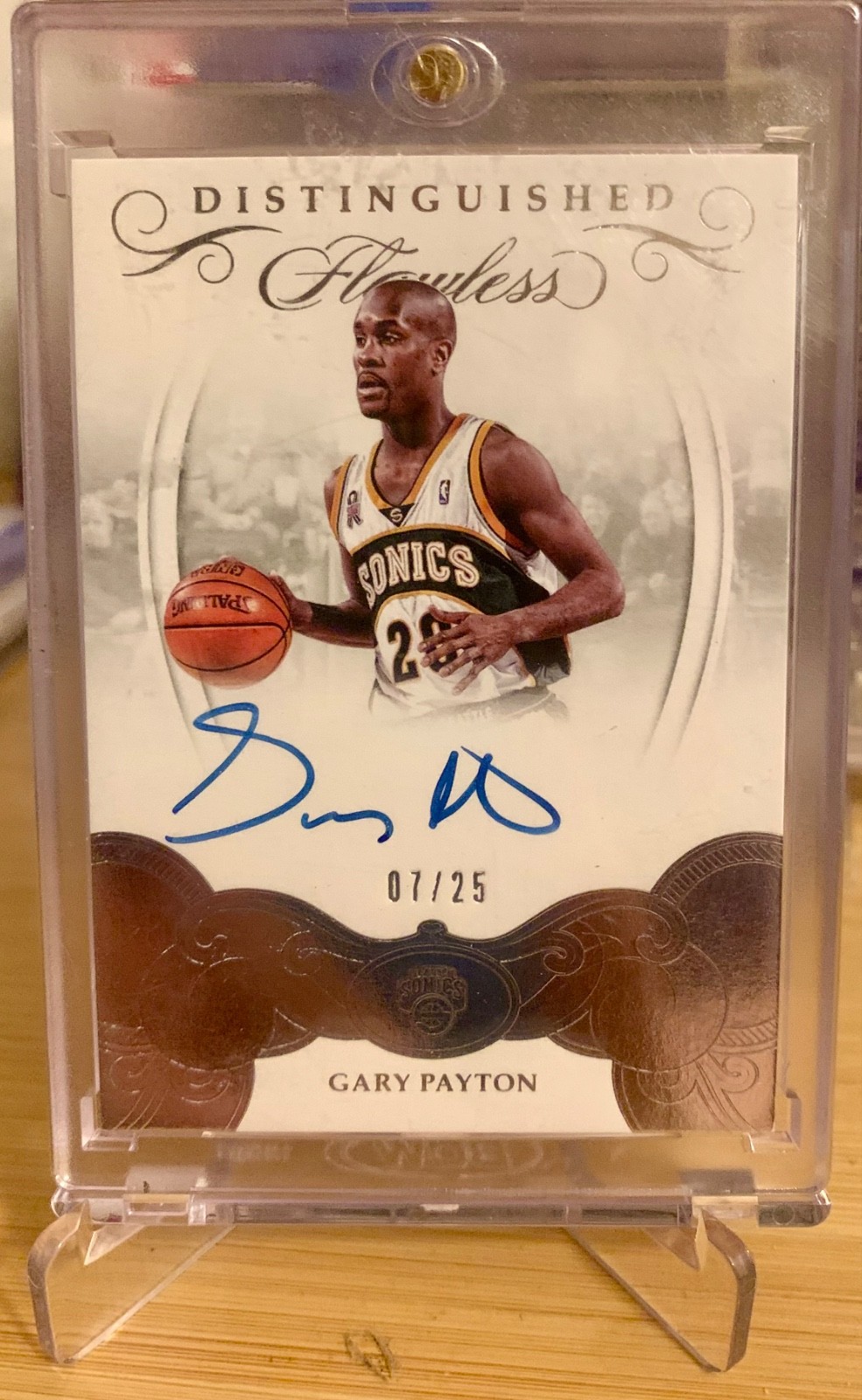 🔥 2017-18 NBA Panini Flawless Distinguished Gary Payton ON CARD AUTO /25 👀
