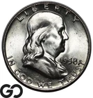 1958-D Franklin Half Dollar, Cartwheel Mint Luster, Gem BU++