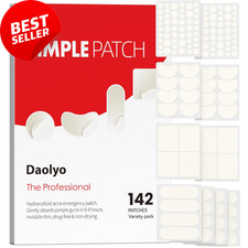 Large Acne Pimple Patches Hydrocolloid Face Body Bandages 142 Ct 6 Sizes
