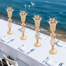 4 PCS Flower/Plant Vases, 51cm(H) Gold Decoration Vases, Tabletop Floral Vases