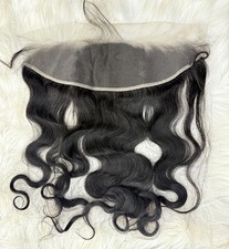 Malaysian Body Wave Virgin Human Hair 13x4 Swiss Ear to Ear Lace Frontal Closure