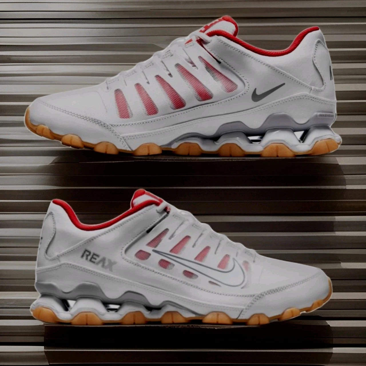NEW Mens (CHOOSE SZ) NIKE Reax 8 TR Mesh Workout Shoes 621716-103 WHITE-GREY-RED
Opens in a new wind