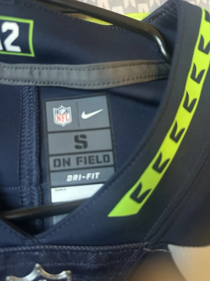 Camiseta para hombre Seattle Seahawks Jimmy Graham #88 — azul marino — talla pequeña Foto 3 de 3