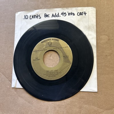 The Cascades Rhythm Of The Rain/The Last Leaf Gold Label Warner Bros 45