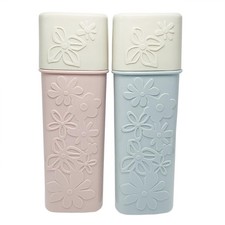 2PCS Portable PP Plastic Toothbrush Toothpaste Holder Case for Travel Use Col...