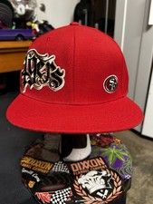 Reebok San Francisco 49ers Vintage Fitted Hat Size 7 3/4