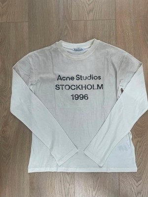 Acne Studios Stockholm 1996 Long Sleeve Tee White S