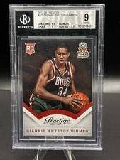 2013-14 Panini Prestige Giannis Antetokounmpo #175 RC Bucks MVP BGS 9