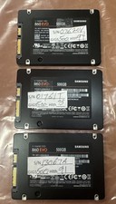 Lot of 3 500GB 2.5” Samsung 860 EVO 500GB MZ7H500HMJD & MZL500HBLR - Excellent