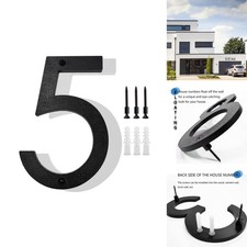 Hvatry 8 inch Modern Floating House Numbers for Outside Address HN-8inch