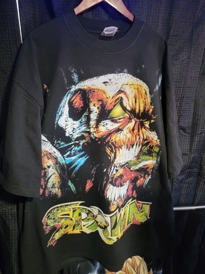 SPAWN ON SHAKA HEAVYWEIGHT GARMET DYED T SHIRT ''MODERN''