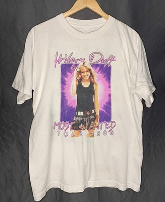 HILARY DUFF TOUR Most Wanted Tour White Unisex Cotton T-Shirt TH55