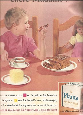 ADVERTISING 1960 Still a little bit of PLANTA, dear Madame
