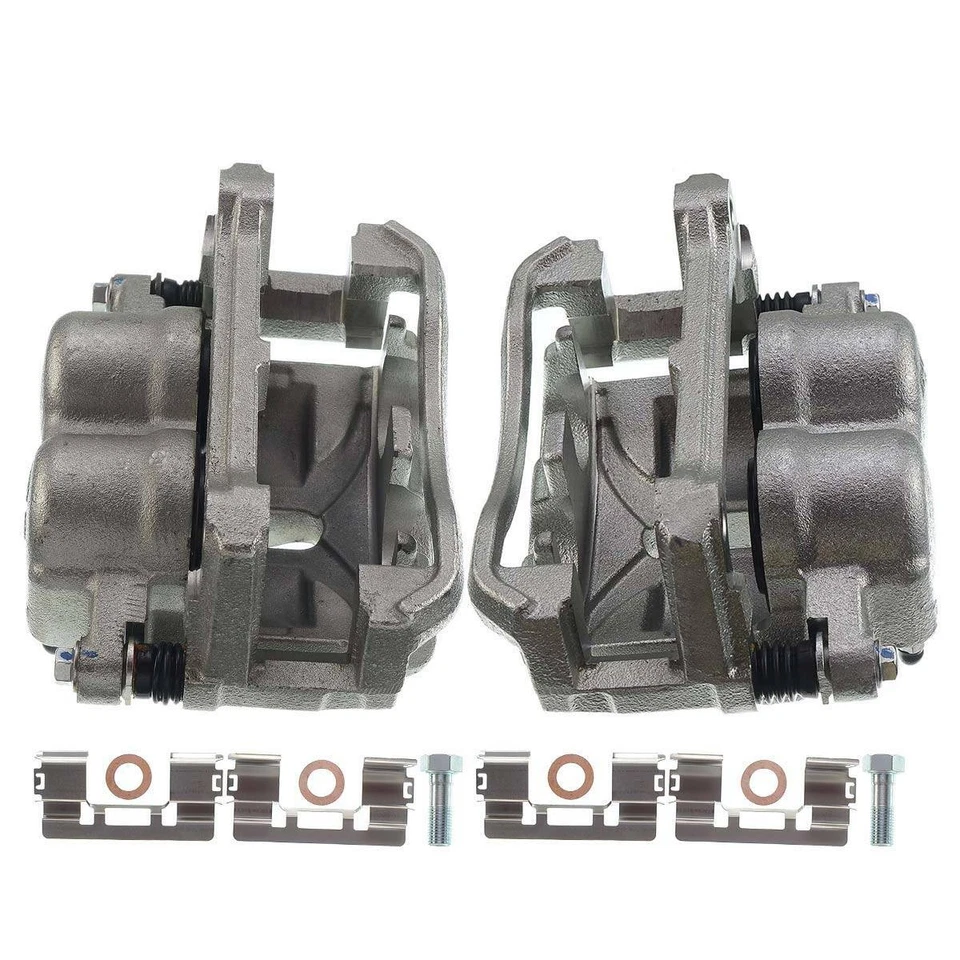 4x Pinzas de freno de disco delanteras y traseras nuevas con soporte para Ford F-150 Lobo 2009 Foto 4 de 4