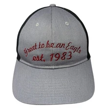 Great to Be An Eagle Est. 1983 Snapback Trucker Hat Gray OS Mesh Port Authority