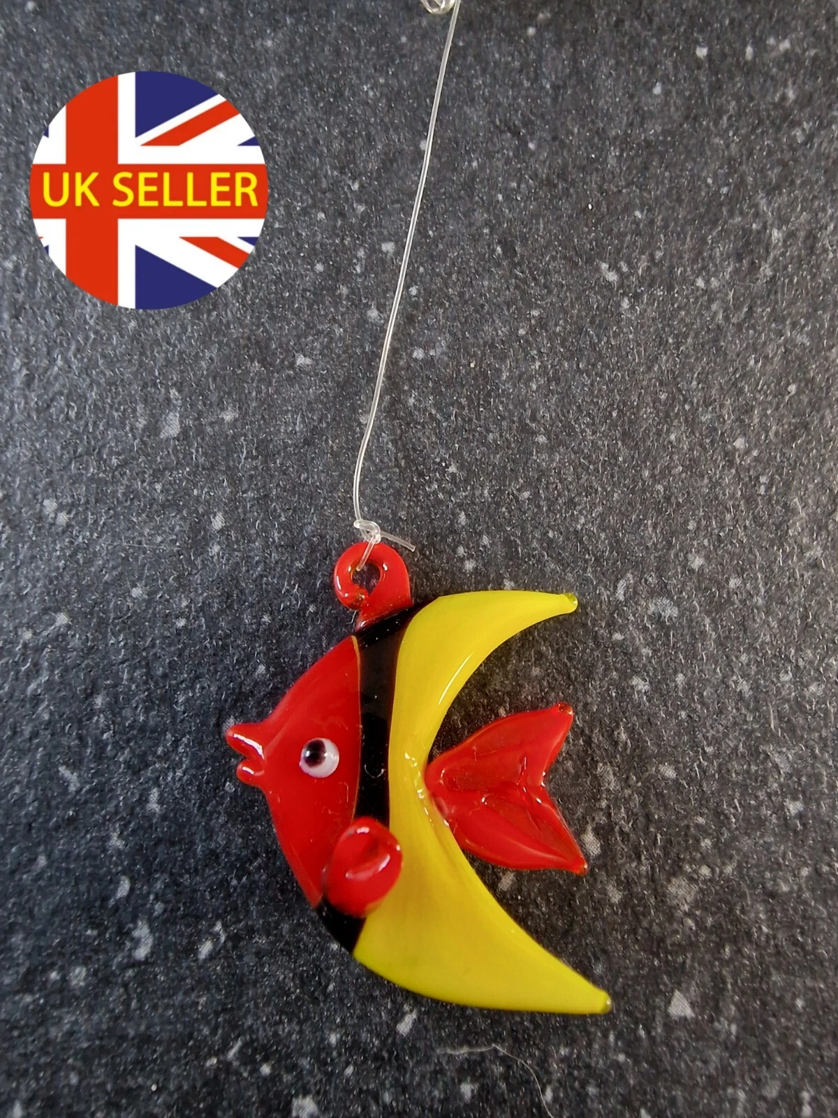 Floating Glass Tropical Fish Tiny Statue Pendant Aquarium Decor Accessories Hang
Opens in a new wind