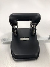 Adjustable 2 Hole Punch Black Office Supplies Great For Filing And Charts 