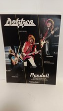 DOKKEN 1986 RANDALL GUITAR AMPLIFIERS  AD. 10X8 - PRINT AD  a4
