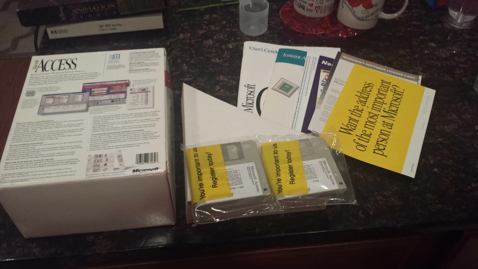 Microsoft Access for PC 1992 Version 1.00 3.5 floppy disks EUC - Image 4 of 4