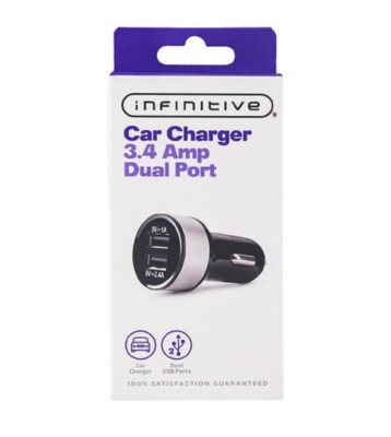 infinitive car charger 3.4 Amp Duel Port