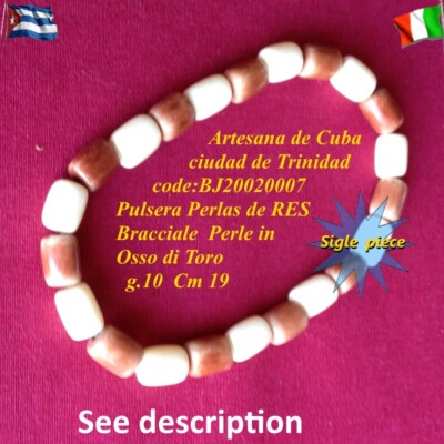 Bull Bone Bracelet Cuban Art Trinidad Unique piece