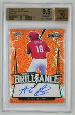 2018 Leaf Flash of Brilliance Orange /10 Alec Bohm Autograph BGS 9.5 w 10 Auto