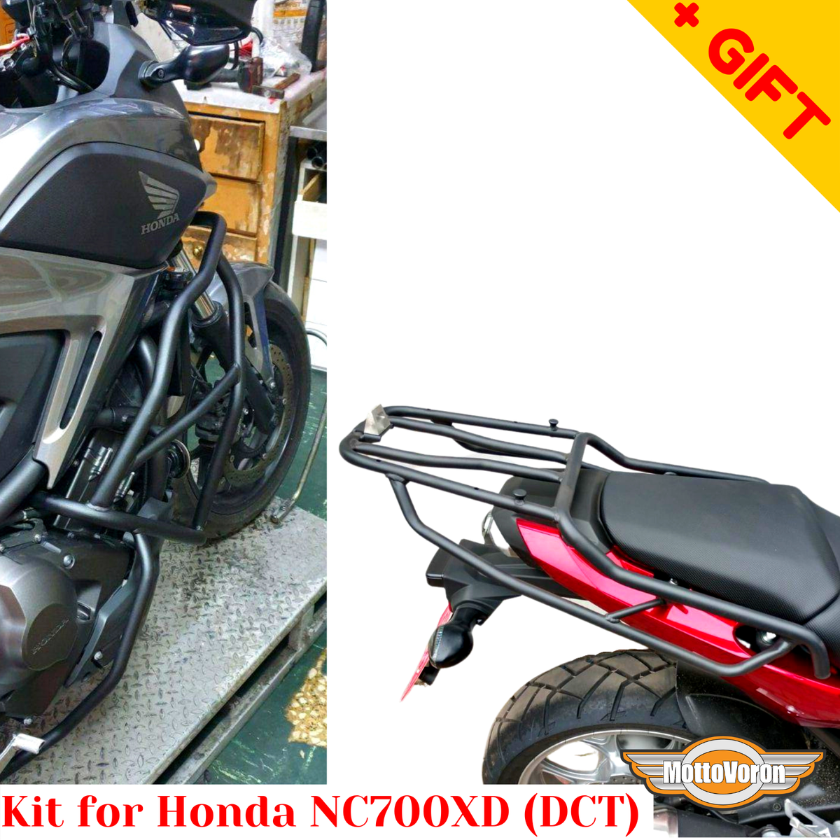 Nプロジェクト ベンチュラ ホンダ NC700S/NC700X ベースセット For Honda NC700X Engine guard NC700XD Rear rack Kit Crash bars