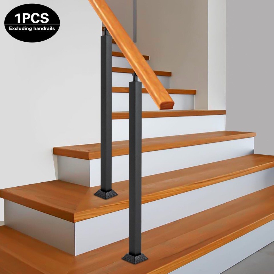 Metal Stair Railing Handrail Porch Deck Patio Railing 75cm For Balcony ...