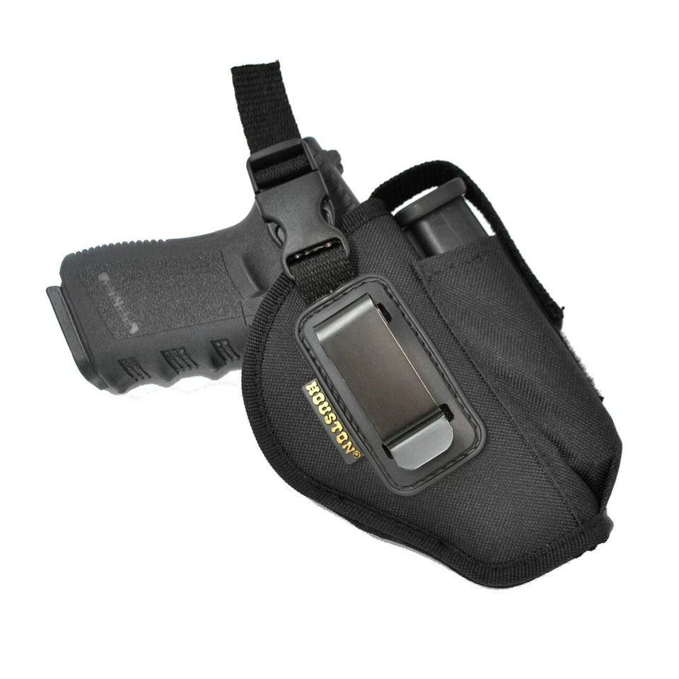 Tactical IWB/OWB Inside & Outside Gun Holster w/ Magazine Pouch/Retention Strap - Image 4 of 4