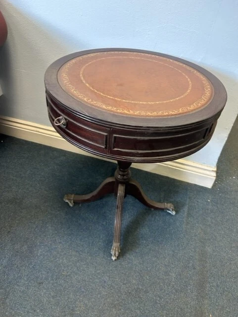 Antique shop drum table