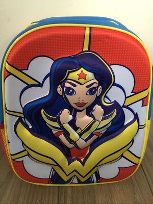 Licensed Dc Comics Girls Wonder Woman 3D Backpack School Bag Rucksack  UK