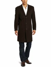 KENNETH COLE, MENS 100 % CASHMERE TOP COAT, BUTTER SOFT, QUILTED LINING,  $875
