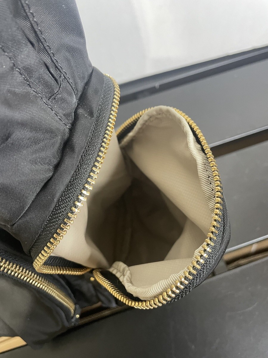 TUMI Meggie Backpack Black With Gold Trim/ Hardware - Pre Owned