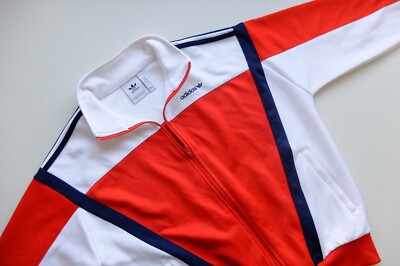 adidas Originals ''Classic Track'' TT Jacke rot weiß blau S 2020 sehr guter Zustand