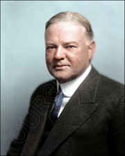 Herbert Hoover Photo 8X10 - US President COLORIZED FREE Shipping