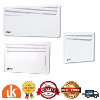 1/1,5/2 kW Elektro Flächenheizkörper Heizung Wandständer Montage Slim Konvektor