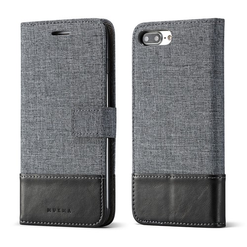 Canvas Leather Magnetic Flip Stand ID Wallet Card Case Cover For Cell Phones - Picture 2 of 35