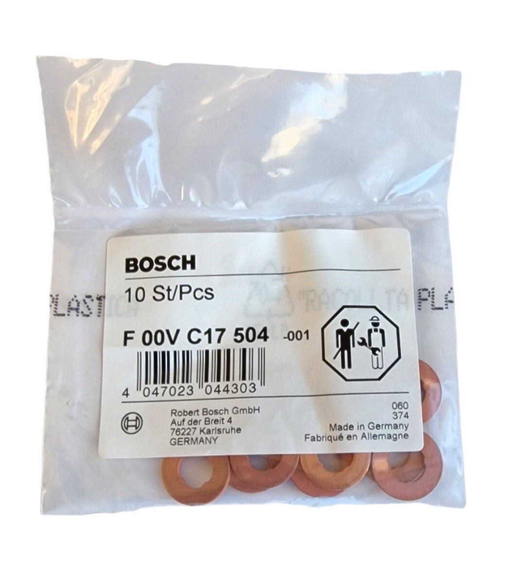 Genuine Bosch Peugeot 207 SW 1.6 HDi Common Rail Injector Washers