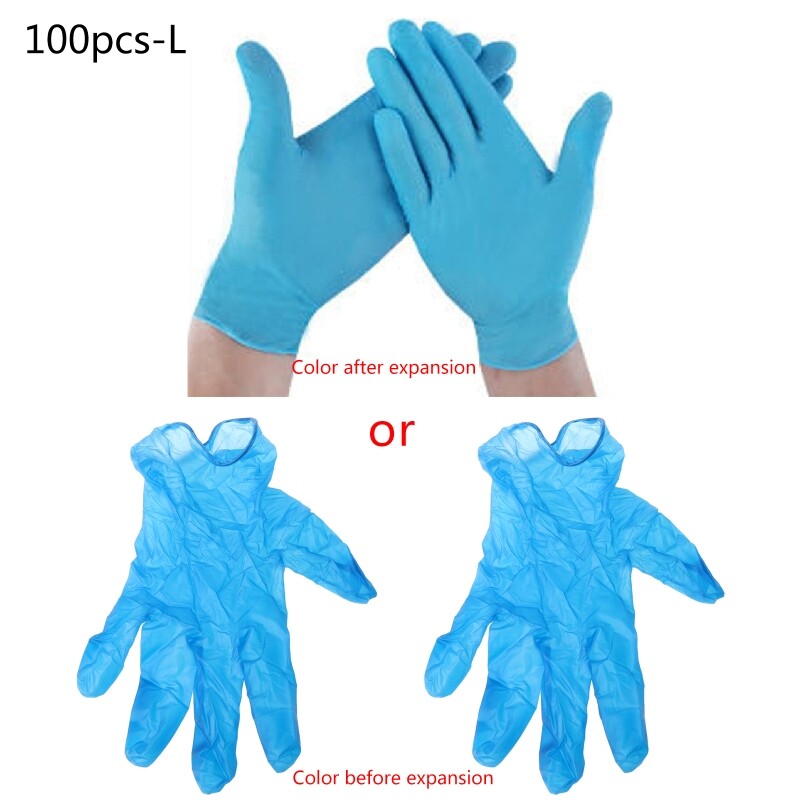 Latex Cleaning Lab Nitrile Gloves Allergy Work Safety Garden Kitchen